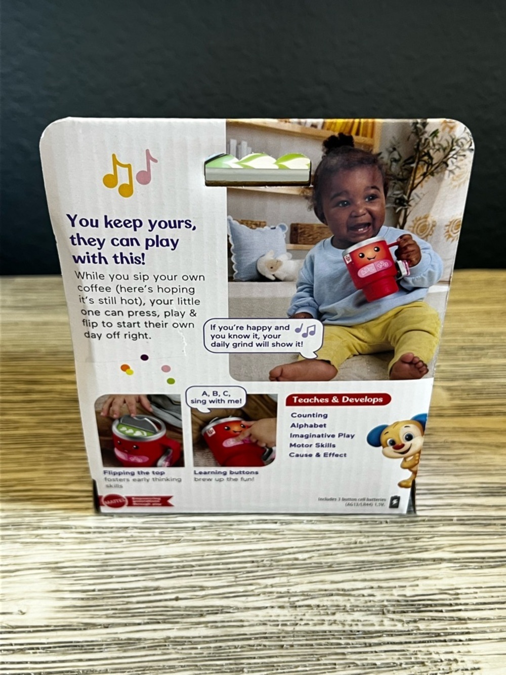π Fisher-Price Red Interactive Learning Coffee Mug Toy - Picture 2 of 3